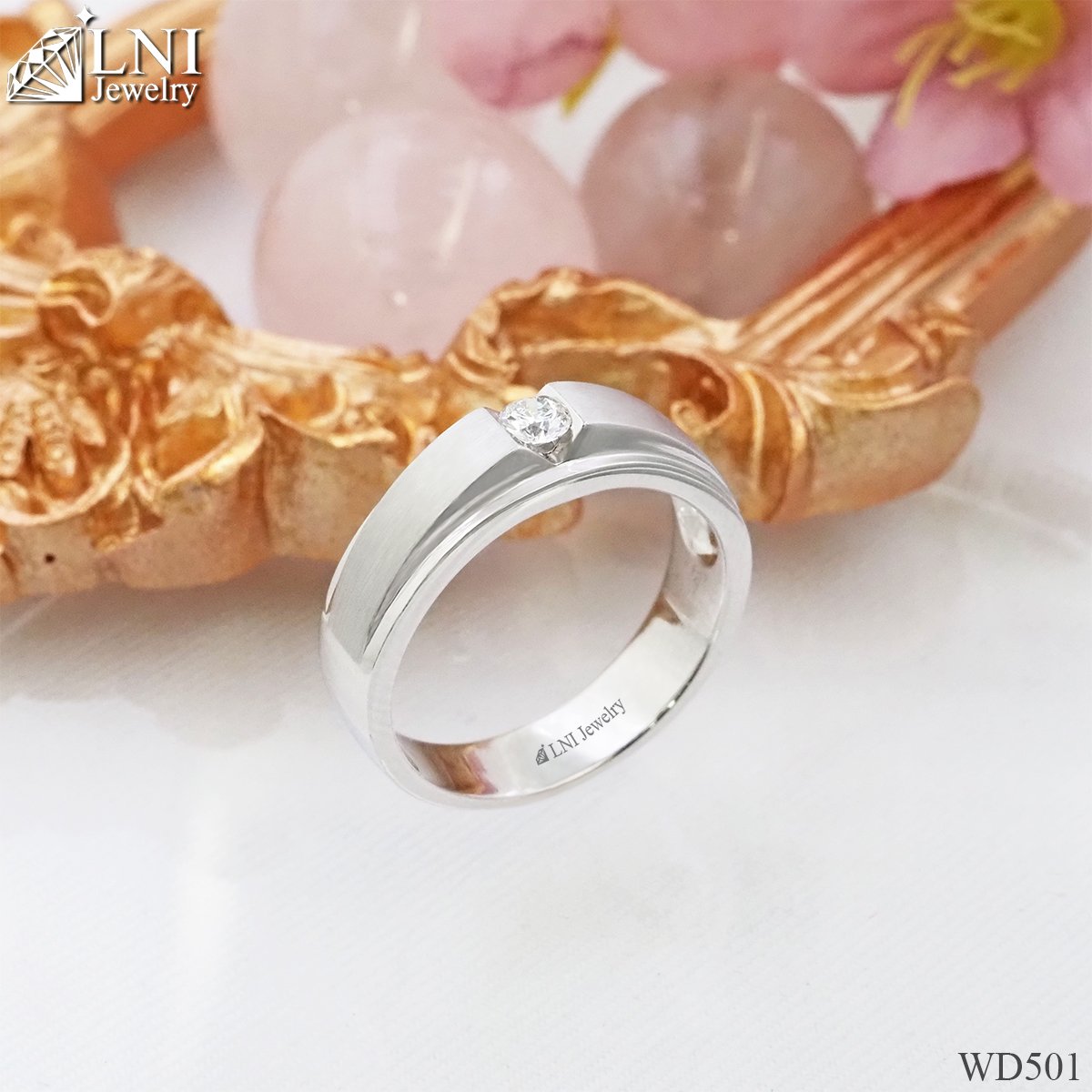 WD501 Single Diamond Ring