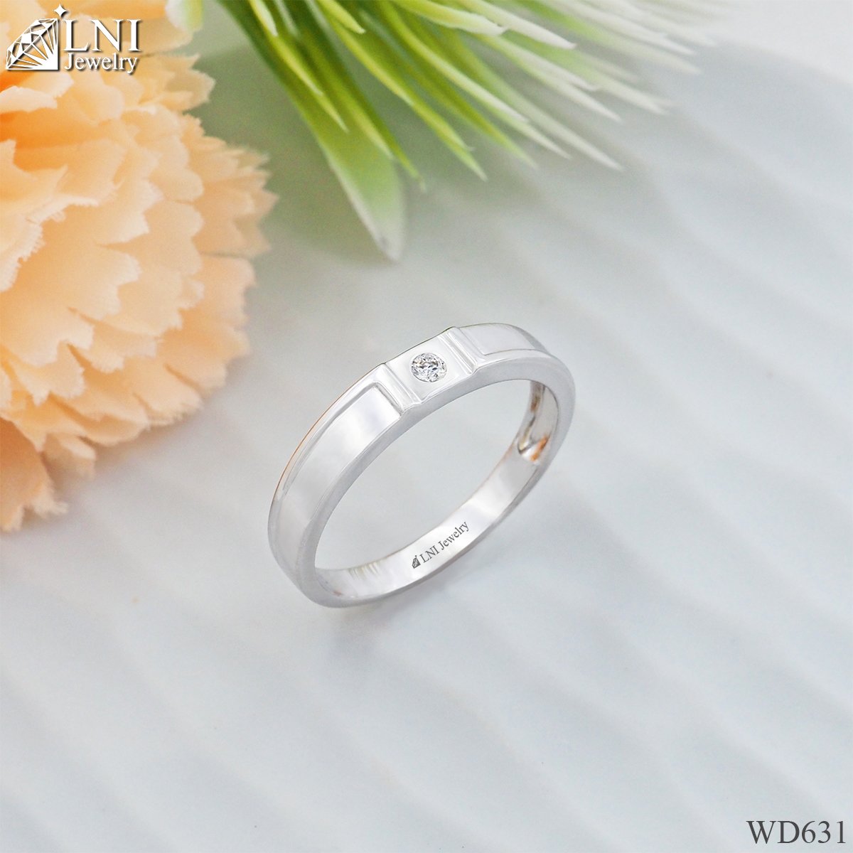 WD631 Single Diamond Ring