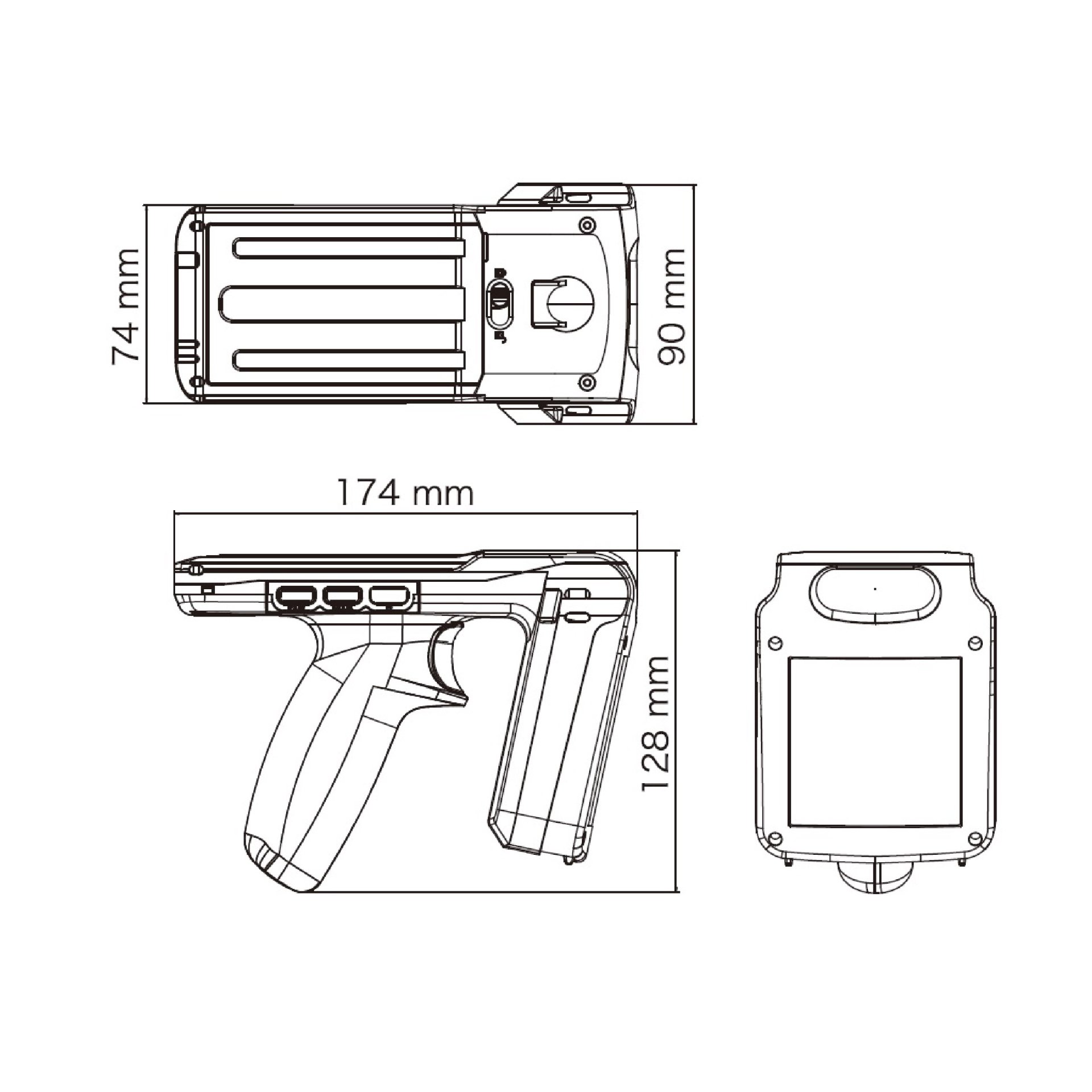 Barcode Reader DENSO UHF RFID Model SP1 Handheld Scanner - cps