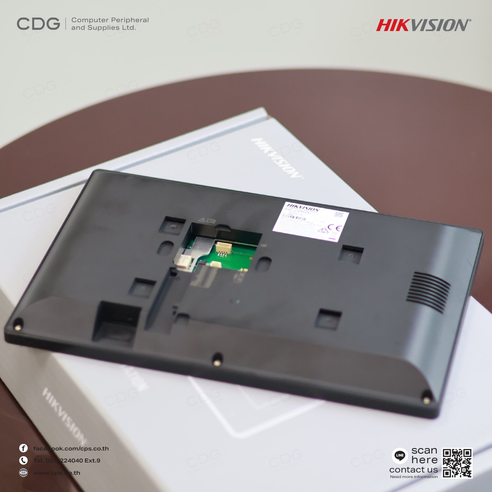 Video Intercom Indoor Hikvision DS-KH8520-WTE1 - cps
