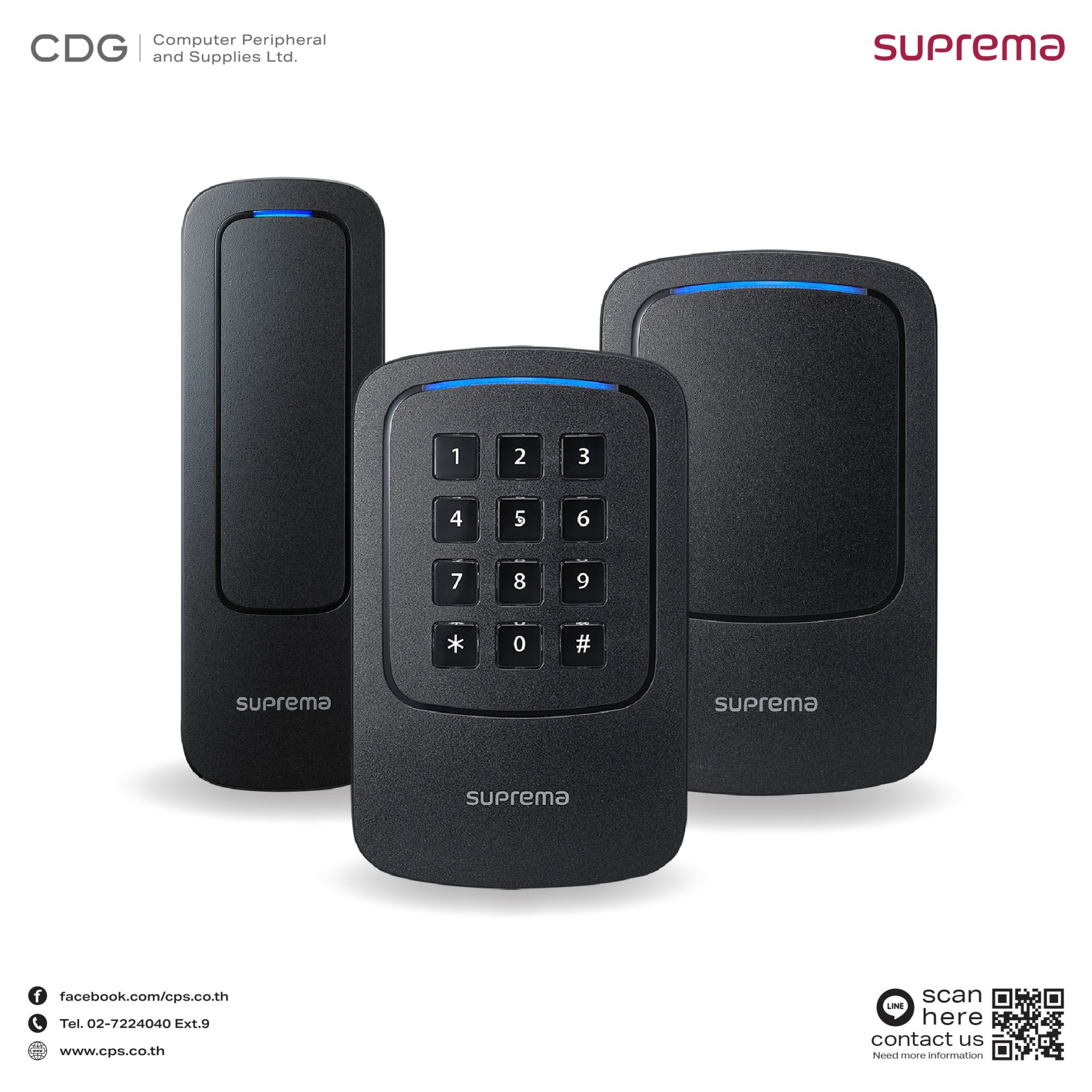 Suprema XPass D2 Outdoor Compact RFID Reader cps