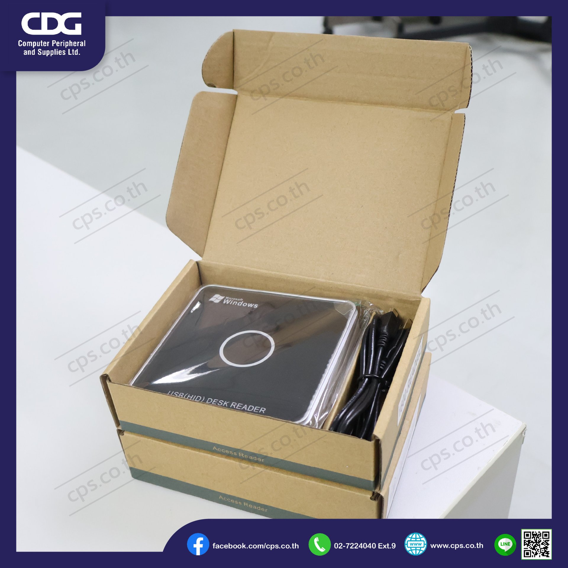 เครื่องอ่าน RFID แบบตั้งโต๊ะ UD-18 UHF RFID Desktop Reader - cps