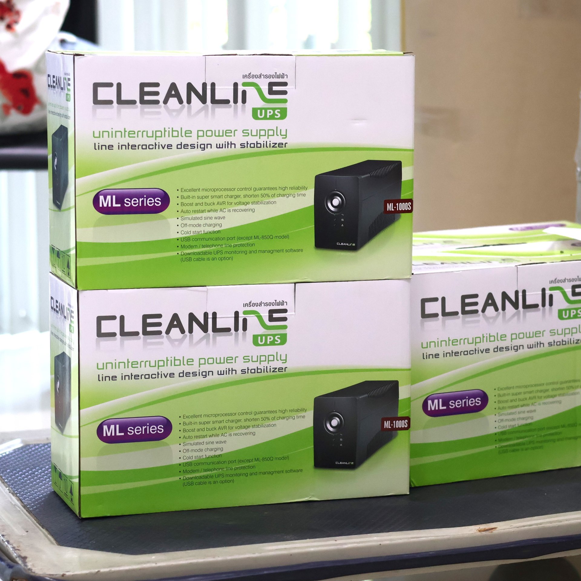 เครื่องสำรองไฟฟ้า UPS CLEANLINE ML Series Model ML-1000S - cps