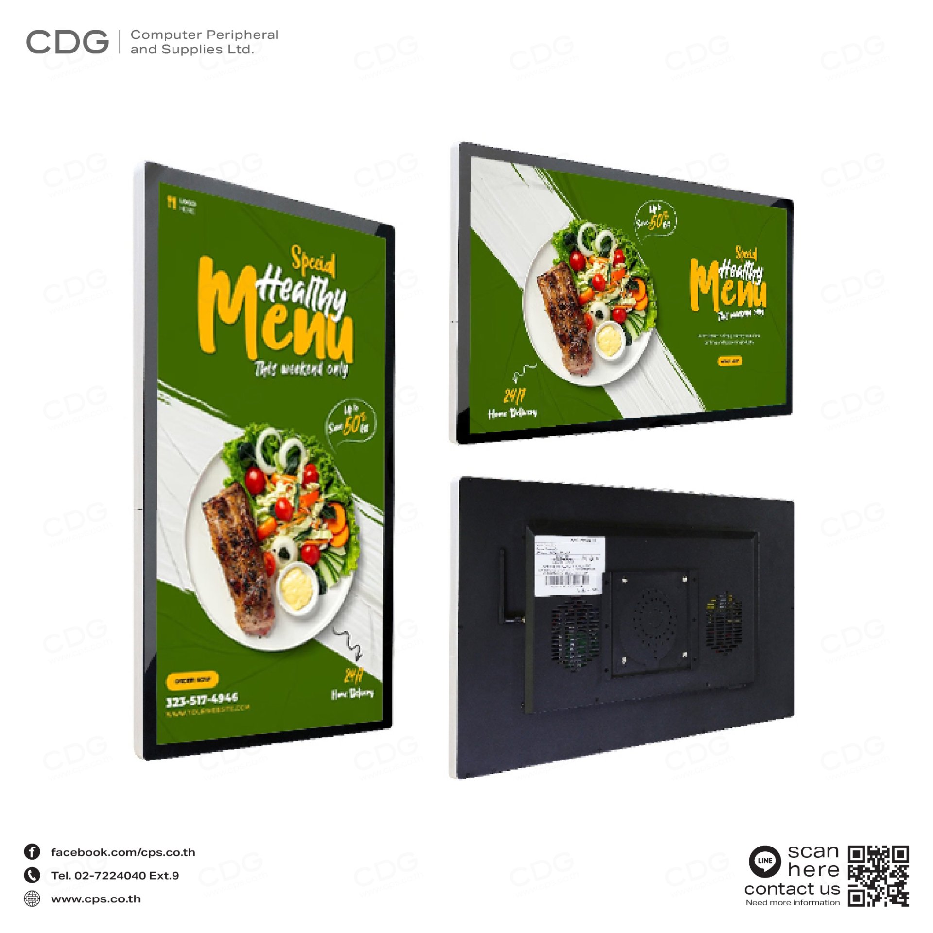 Digital Sinage Wall Mount Advertising Display Model HL3000 Cps digital-sinage-wall-mount-advertising-display-model-hl3000-cps