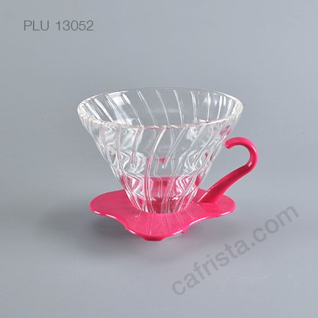 ดริปเปอร์แก้ว HARIO V60 02 Glass Dripper (2-4 cups) Pink