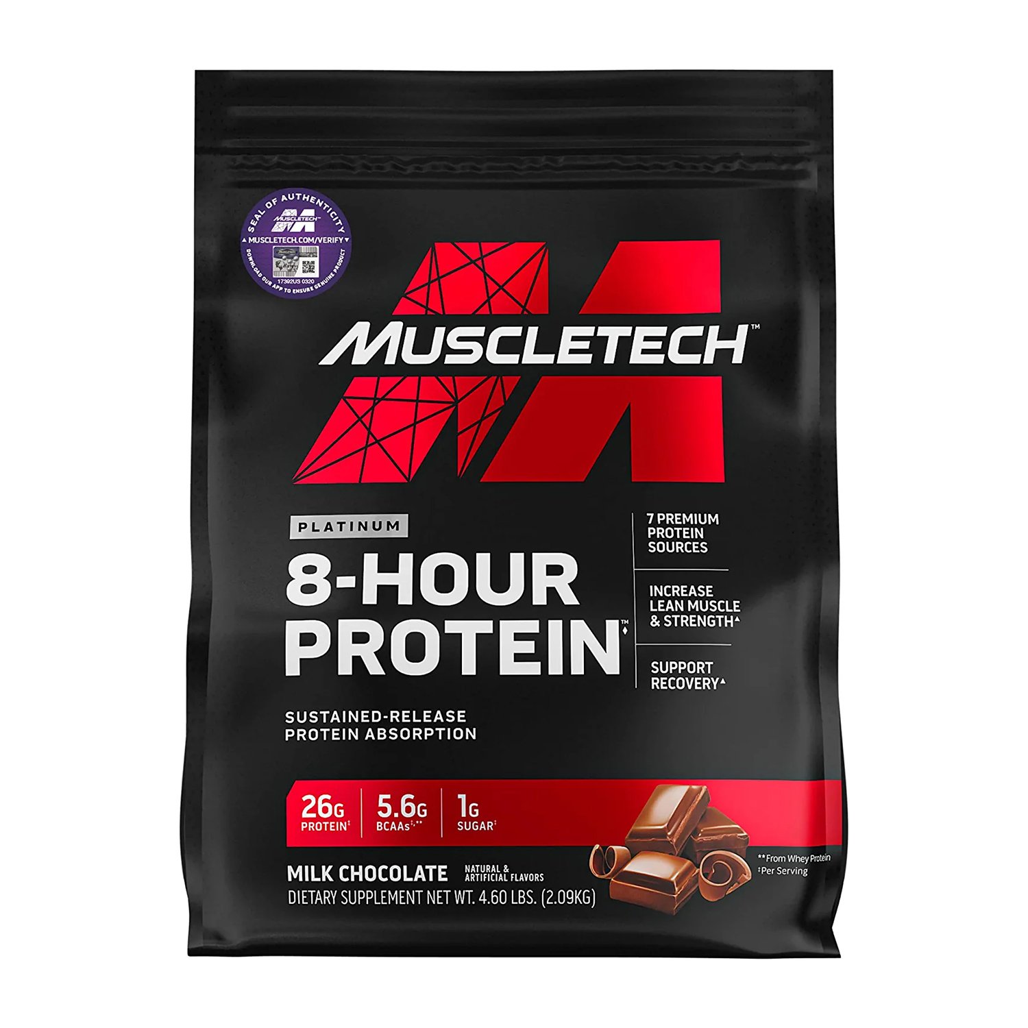 MUSCLETECH PLATINUM 8-HOUR Protein 4.58 Lbs