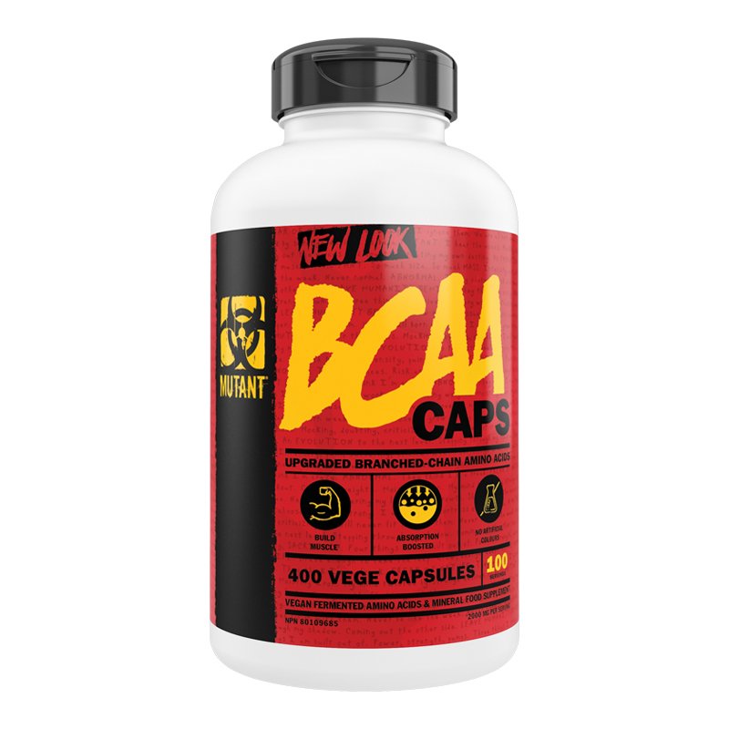 Mutant BCAA Capsules 400 Capsule  - Branched Chain Amino Acid Supplement that Supports Muscle Growth and Recovery