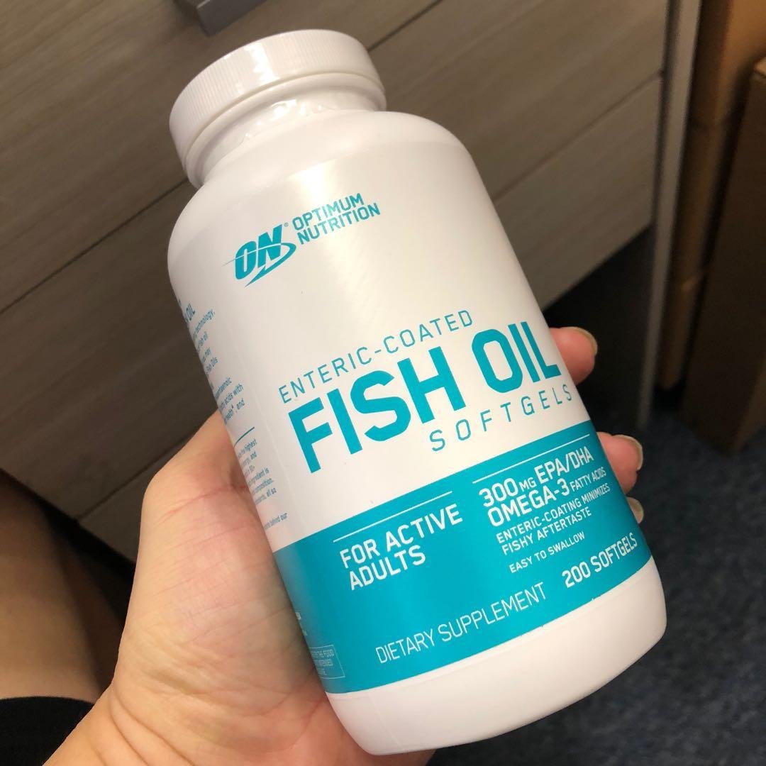 Optimum Nutrition Enteric Coated Fish Oil Omega 3 - 200 Softgel - topfitwhey