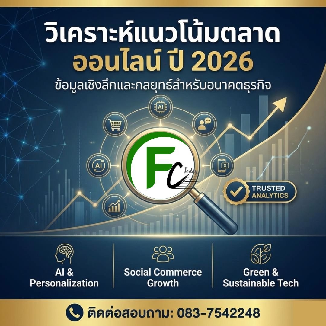 วิเคราะห์แนวโน้มตลาดออนไลน์ ปี 2026 | สินเชื่อธุรกิจออนไลน์