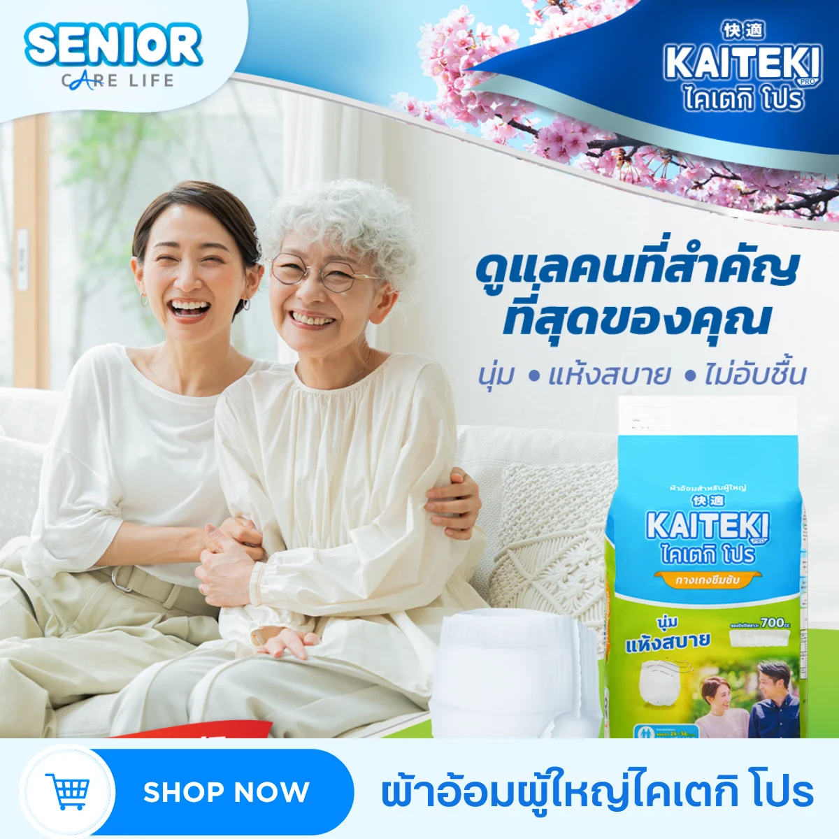 ผ้าอ้อมผู้ใหญ่ ส่งฟรี ราคาถูก
