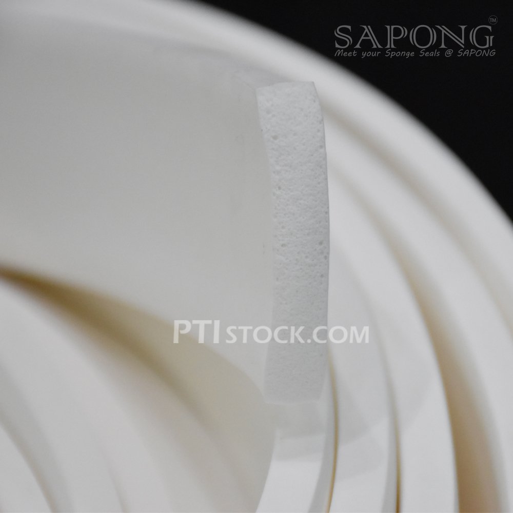 White silicone rubber sponge 5x50 mm Tel : 022577154 LINE@ @ptirubber