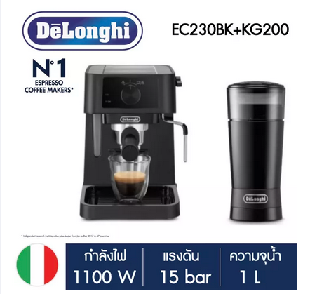 6 DELONGHI EC230BK KG200