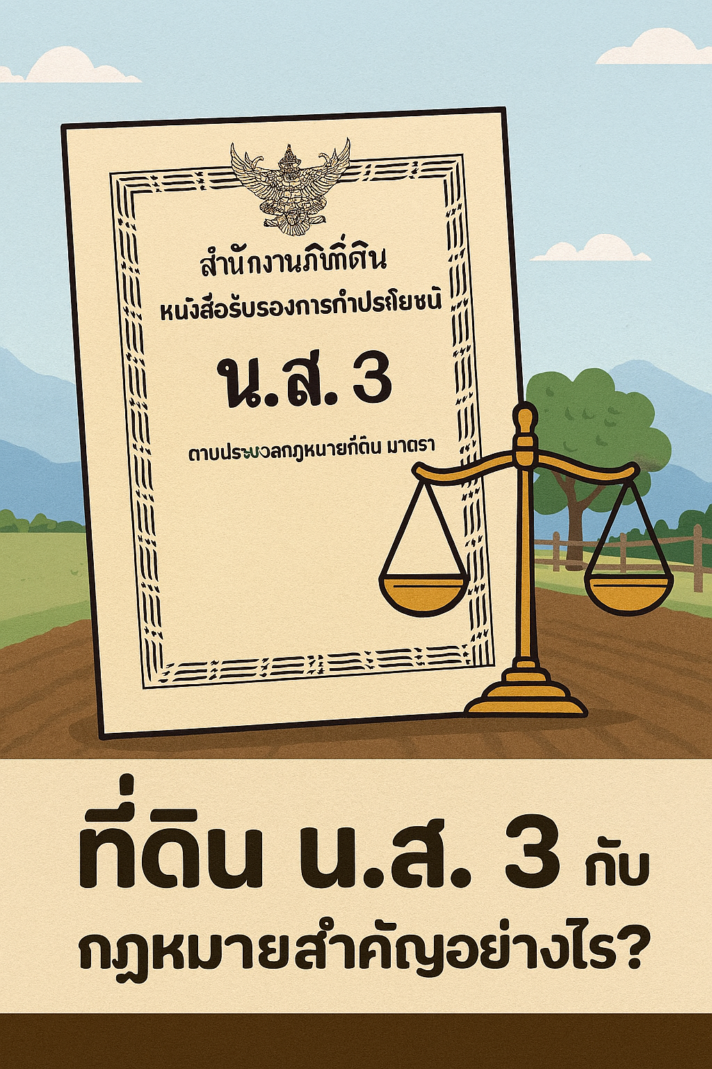 ที่ดิน น.ส.3 ครอบครองได้สิทธิอะไร? เข้าใจ สิทธิครอบครอง แม้ไม่ใช่โฉนด ที่ดิน น.ส.3 ครอบครองได้สิทธิอะไร? เข้าใจ สิทธิครอบครอง แม้ไม่ใช่โฉนด