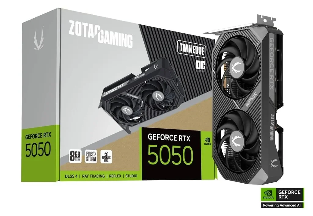 ZOTAC GAMING GeForce RTX 5050 Twin Edge OC (P288-1N792-200Z8)