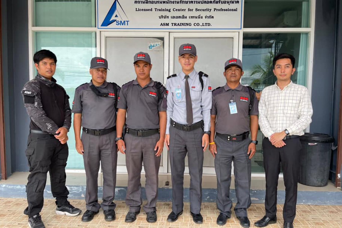 "ASMT จัดฝึกอบรม หลักสูตรการรักษาความปลอดภัยให้กับเจ้าหน้าที่ บริษัท รักษาความปลอดภัย ซิเคียวริทัส (ประเทศไทย) 