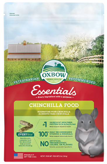 Oxbow Chinchilla Food อาหารเม็ดสำหรับชินชิลล่า (10 lb/4.50 kg)
