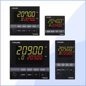 Digital Controller แสดงผลเป็นตัวเลขดิจิตอลจำนวน 5 หลัก มีสูงสุดถึง 11 Segments,Model: TTM-200-Series,Brand: TOHO  / ราคา 