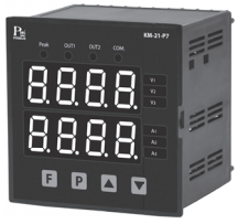 THREE PHASE VOLT-AMP METER WITH PROTECTION RELAY,Model: KM-21,Brand: PM / ราคา 