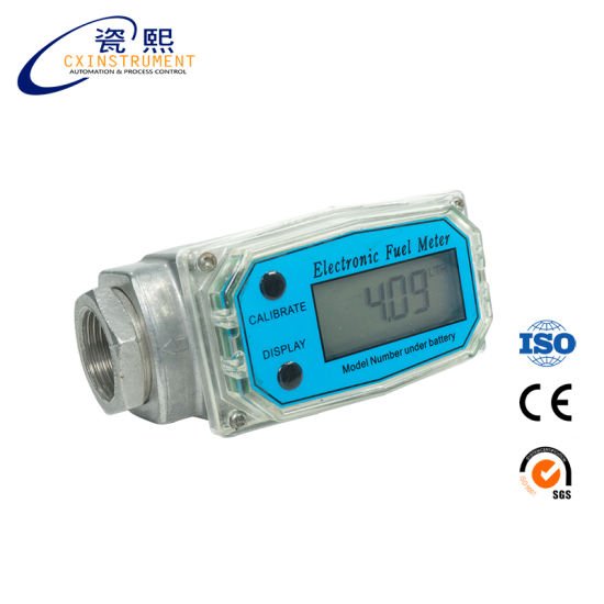 CX-WLTFM / GN Instrument Digital Turbine Oil Flow Meter ท่อ 1 นิ้ว มิเตอร์วัดอัตรการไหลน้ำมันแบบใช้แบตเตอรี่ Aocheng AC-TM1  @ ราคา