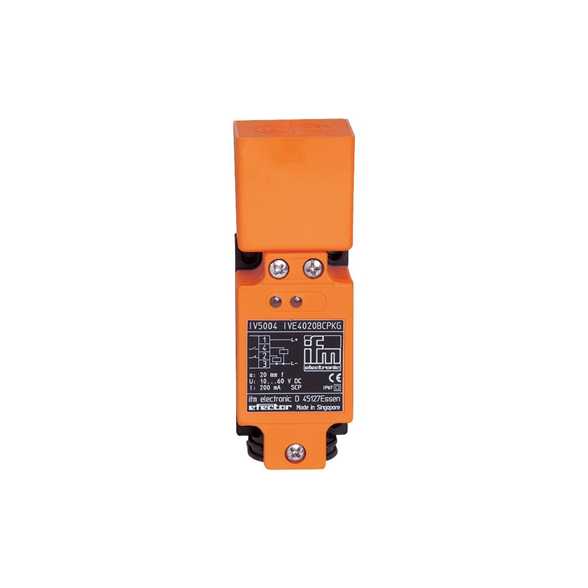 IV5004 , IFM พร็อกซิมิตี้สวิทช์/ ทรงสี่เหลี่ยม/ ระยะตรวจจับ 20mm (ifm inductive proximity sensor/ ifm proximity switch)