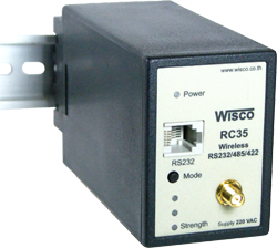 RC35 WISCO Wireless RS232/485/422 สวิทช์ควบคุมแบบไร้สาย / ราคา  