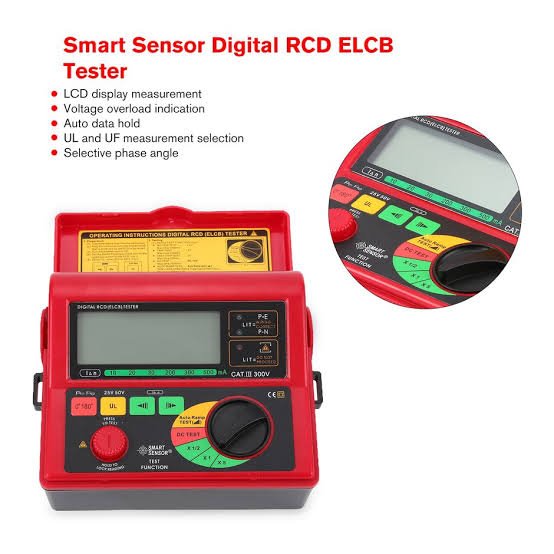AR5406 / SMART SENSOR เครื่องทดสอบ DIGITAL RCD(ELCB) TESTER / ราคา