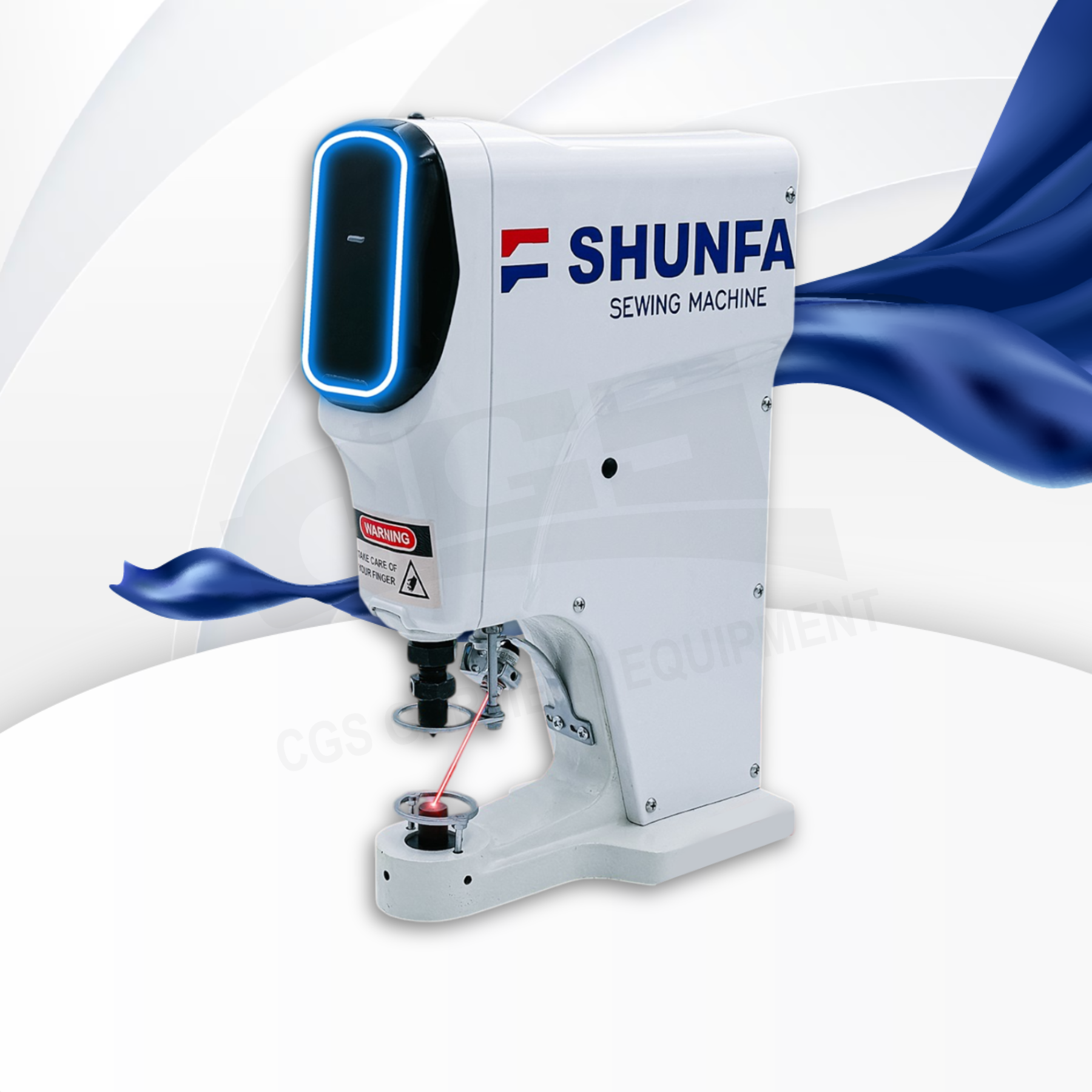 SHUNFA SF-818D เครื่องตอกกระดุมแสน๊ป ระบบไดเร็คไดร์ฟ ตอกตาไก่ หน้าจอสัมผัส พร้อมเลเซอร์ชี้ตำแหน่ง