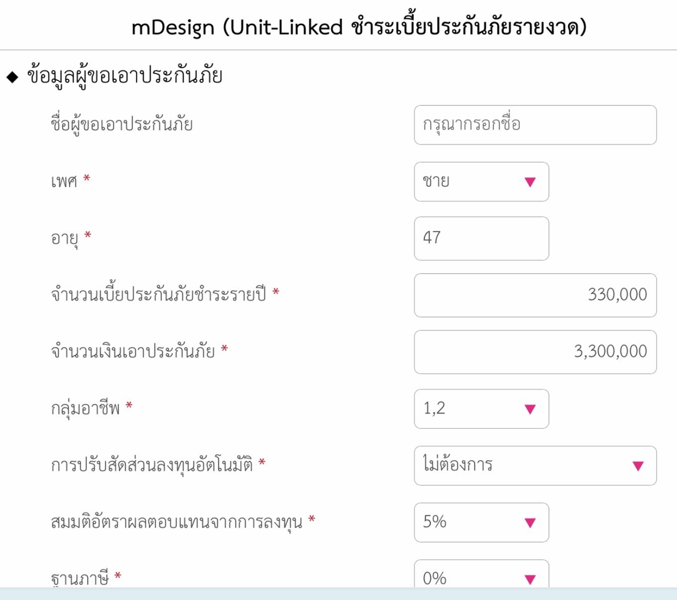 ประกันชีวิตควบการลงทุน