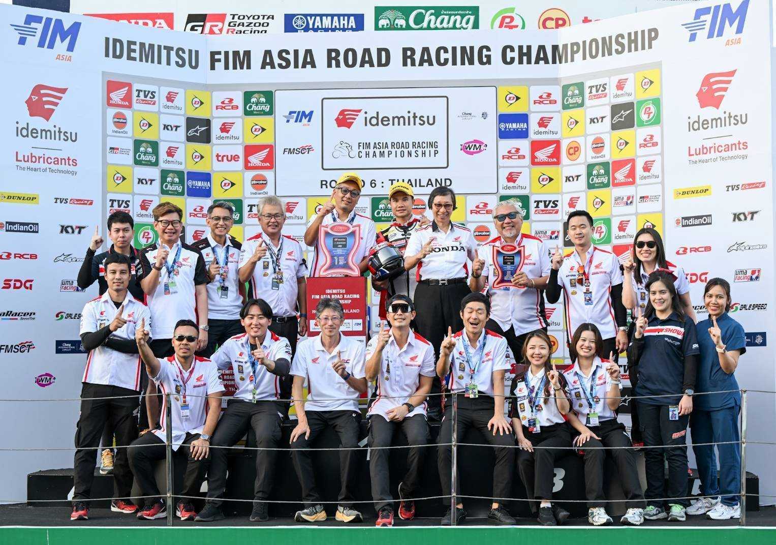 ฮอนด้า เรซซิ่ง ไทยแลนด์ ระเบิดผลงานกวาด ดับเบิ้ลวินเนอร์ โฮมเรซ ชิพ-นครินทร์" บิดนำม้วนเดียวจบ คว้าแชมป์รุ่นใหญ่ ASB1000 ควง มิกซ์-ธนัช" แชมป์ SS600 ในเรซ 2 ARRC พาธงชาติไทยโบกสะบัด ปิดฤดูกาลอย่างยิ่งใหญ่