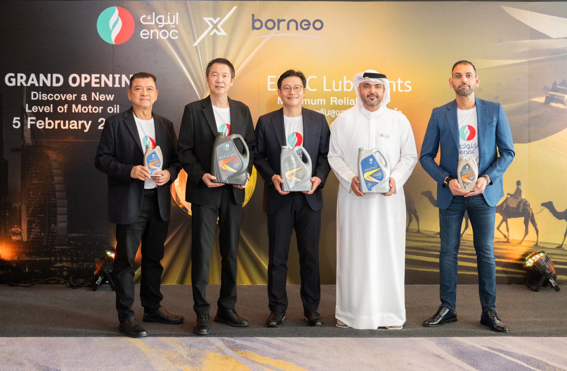 บอร์เนียว ผนึกกำลัง ENOC บิ๊กพลังงานครบวงจรสหรัฐอาหรับเอมิเรตส์ ตอกย้ำความแข็งแกร่ง ขยายพอร์ตปั้นแบรนด์น้ำมันเครื่องรุกตลาดไทย ตั้งเป้าหมายปีแรก 80 ล้านบาท
