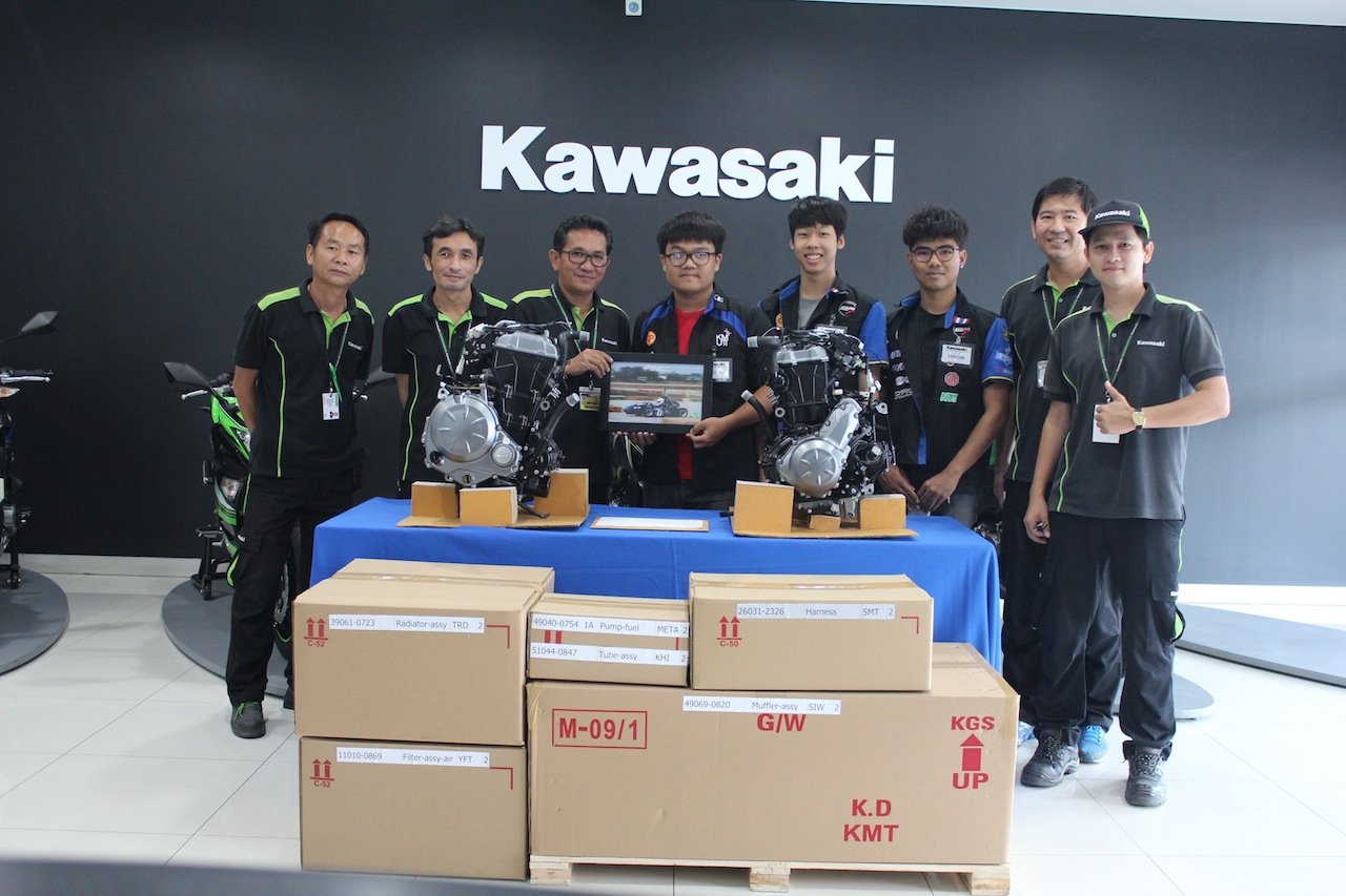 คาวาซากิร่วมสนับสนุน KMUTT Formula Student 2017 ในรายการ JSAE Auto Challenge 2017