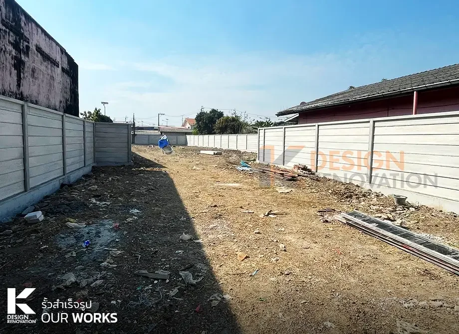 ผลงาน รั้วคอนกรีตสำเร็จรูป 07 Prefabricated concrete fence 07