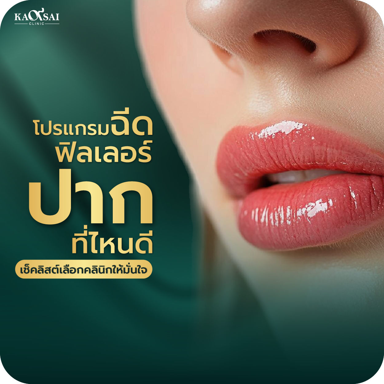 ฉีดฟิลเลอร์ปากที่ไหนดี เลือกคลินิกอย่างไรให้ปลอดภัย เช็กอะไรบ้าง