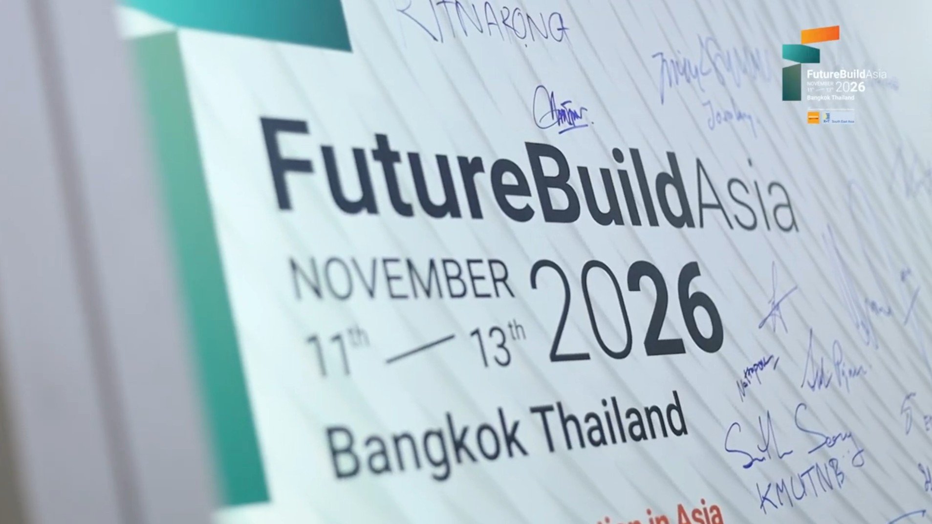 FutureBuild Asia 2026: ปักหมุดไบเทคบุรี กรุงเทพฯ พลิกโฉมอุตสาหกรรมการก่อสร้างแห่งเอเชียด้วยเทคโนโลยีและเมกะเทรนด์โลก