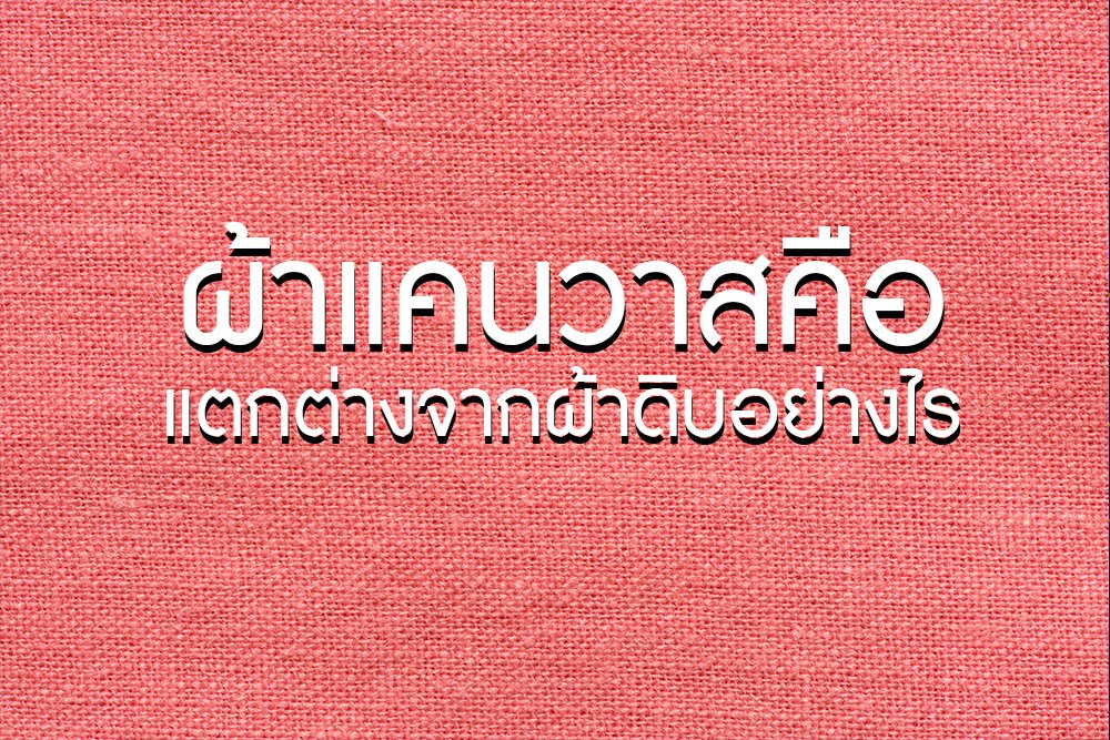 ผ้าแคนวาสคือ อะไร แตกต่างจากผ้าดิบอย่างไร
