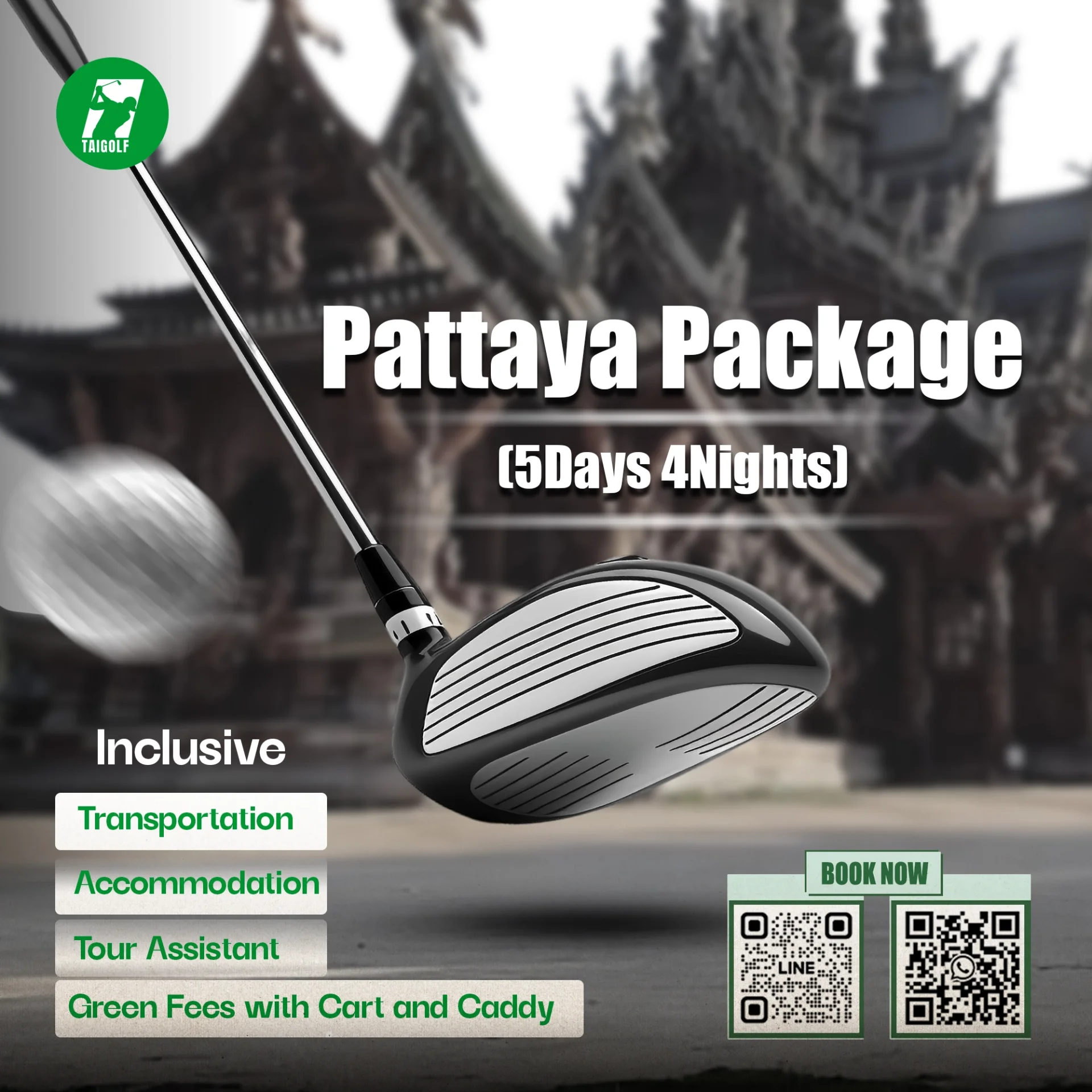 Pattaya special golf holiday package