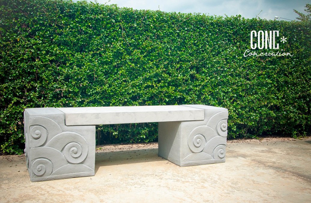 แต่งสวนสวย ด้วยม้านั่งสนาม ปูนเปลือยเรียบ แต่งสวนสวย ด้วยม้านั่งสนาม ปูนเปลือยเรียบ