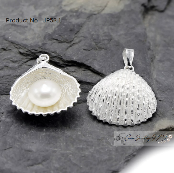 Shell silver pearl Pendant