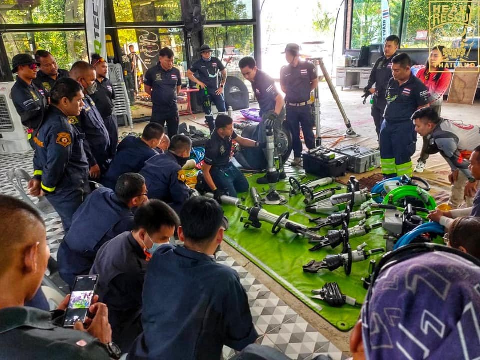ประมวลภาพบรรยากาศการฝึก  Heavy Rescue Thailand 