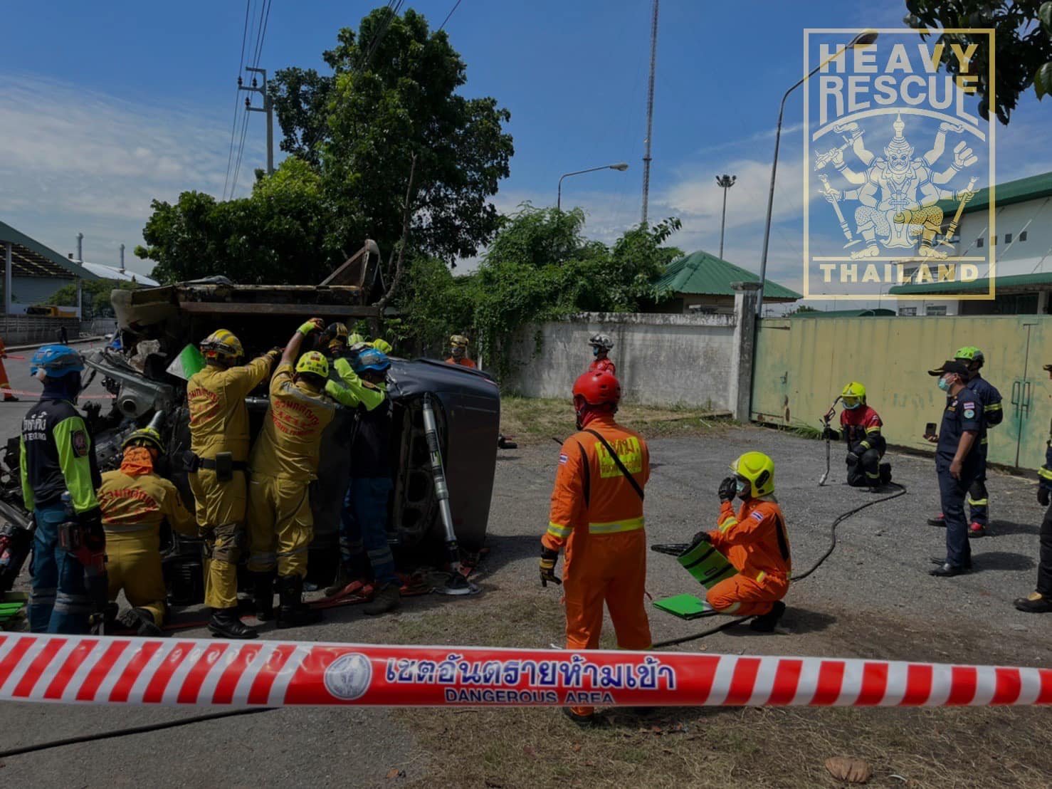 ทีม Heavy Rescue THAILAND ร่วมสนับสนุน ใน โครงการฝึกซ้อมแผนบูรณาการสาธารณภัย ระดับ 2 วันที่ 24-25 กรกฎาคม 2565 
