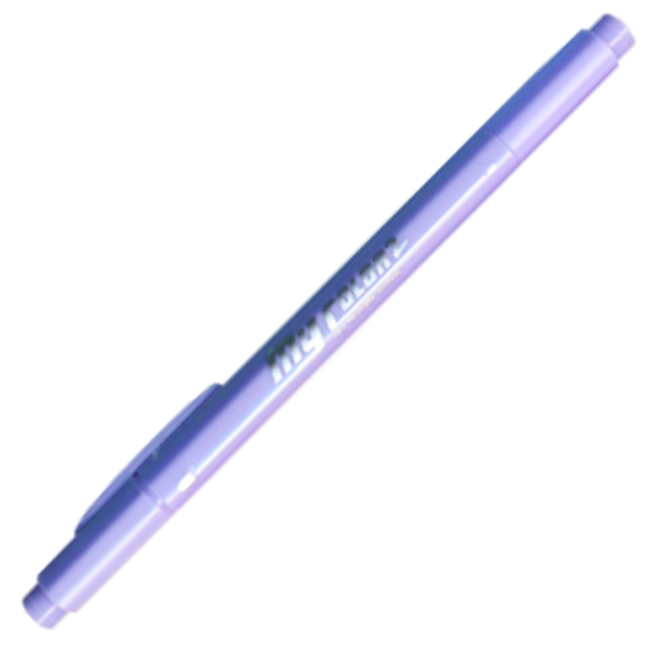 ปากกา MY COLOR 2 หัว DONG-A NO MC2.21 สีม่วงพาสเทล