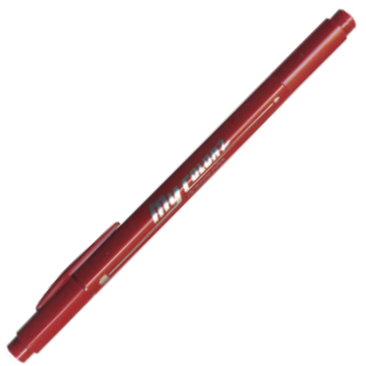ปากกา MY COLOR 2 หัว DONG-A NO MC2.24 สีแดงเลือดหมู