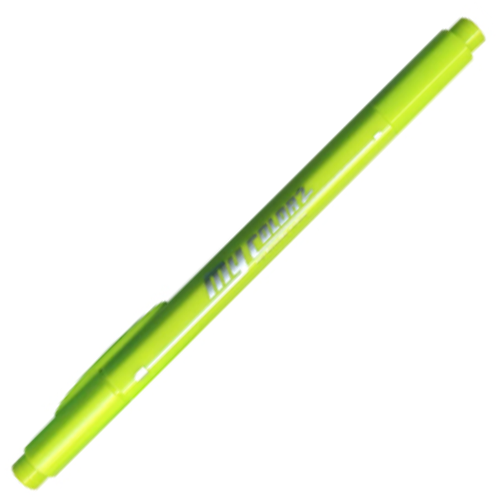 ปากกา MY COLOR 2 หัว DONG-A NO MC2.52 สีเขียวอมเหลือง