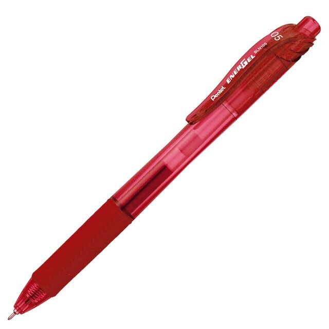 ปากกาหมึกเจล 0.5 มม. หมึกสีแดง เพนเทล เอ็นเนอร์เจล-เอ๊กช์ BLN105