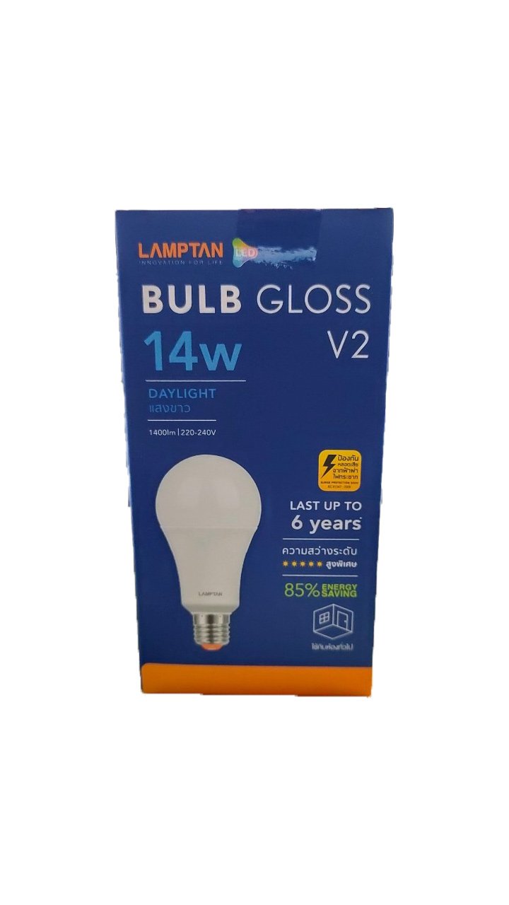 LAMPTAN BULB GLOSS 14W หลอดไฟแลมป์ตั้น 14 วัตต์