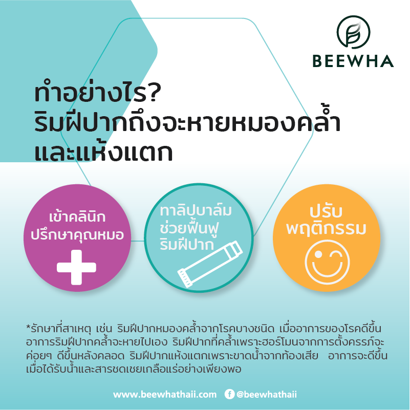 วิธีแก้ปากดำคล้ำ ปากแห้งแตก ลอกเป็นขุย วิธีแก้ปากดำคล้ำ ปากแห้งแตก ลอกเป็นขุย