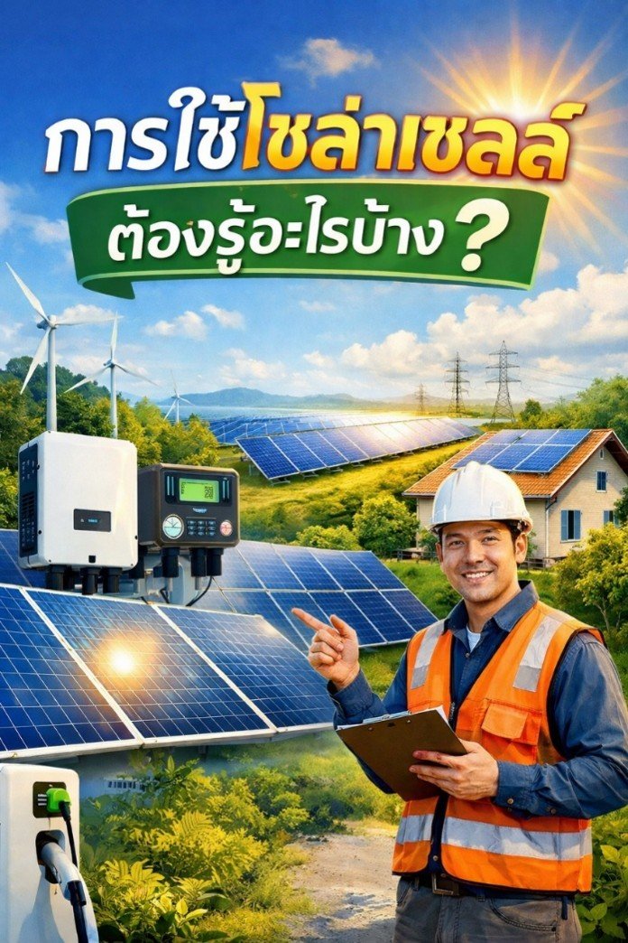 การใช้โซล่าเซลล์ต้องรู้อะไรบ้าง?