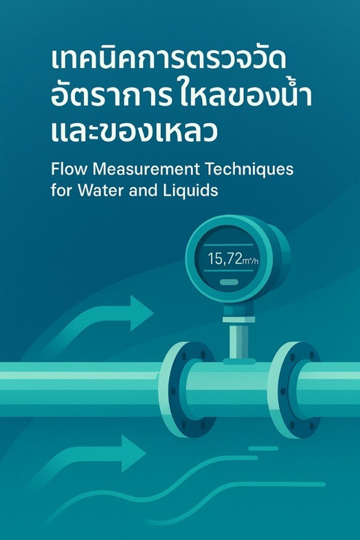 เทคนิคการตรวจวัดอัตราการไหลของน้ำและของเหลว