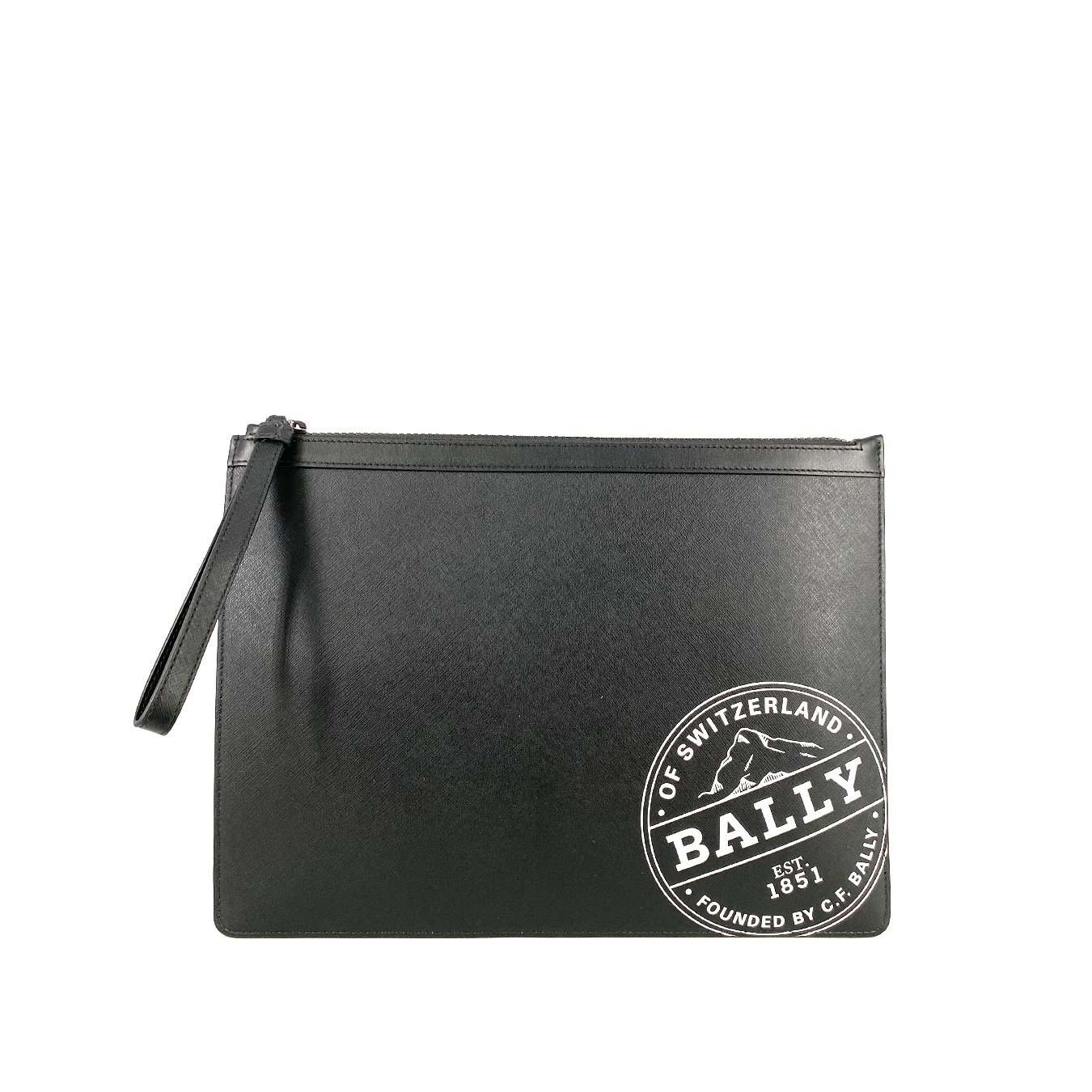 Bally Pouch Bhalden Logo "BALLY"  In Black