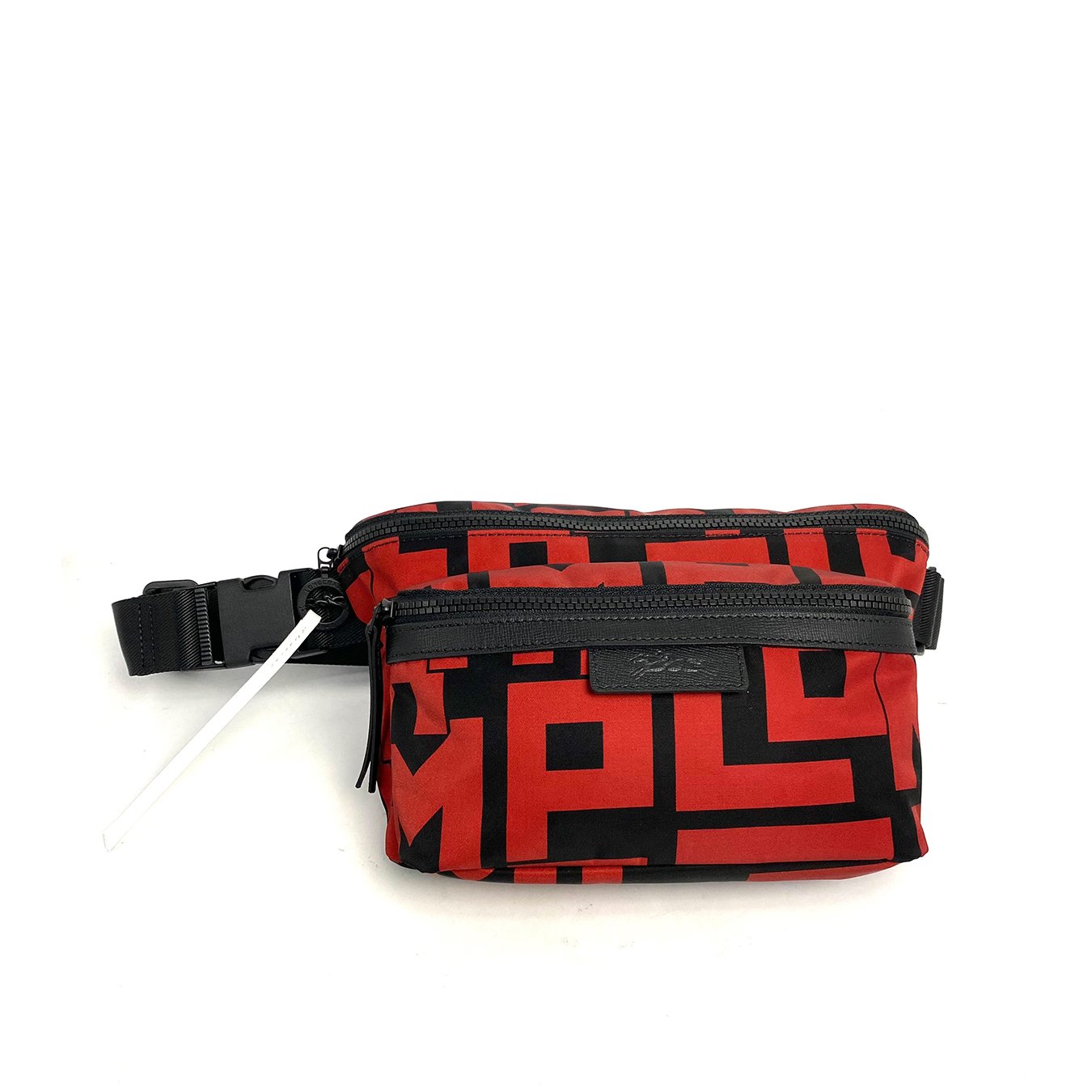Longchamp Le Pliage LGP Belt Bag Nylon Black Red